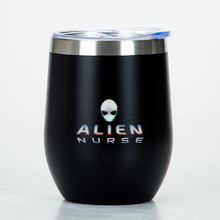 Load image into Gallery viewer, ALIEN NURSE Stainless Steel Vacuum-insulated Wine Tumbler with Cap 12oz