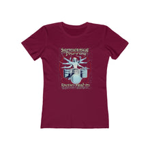 Load image into Gallery viewer, Symmetrical Drumming V4 - Women's Boyfriend Tee - Keen Eye Design