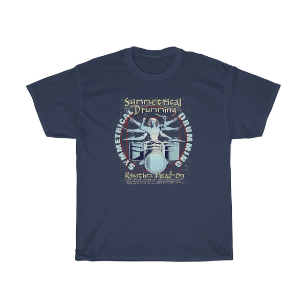 Symmetrical Drumming V3 - Unisex Heavy Cotton T-Shirt