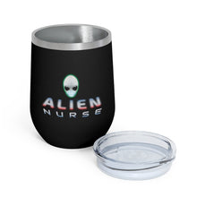 Load image into Gallery viewer, Alien Nurse - 12oz Insulated Wine Tumbler - Keen Eye Design