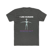 Load image into Gallery viewer, Alien Nurse - I Like Humans Spaced Out - Men's Premium Fitted Cotton Crew T-Shirt - Keen Eye Design