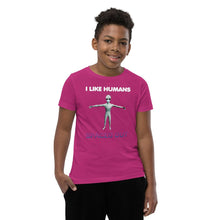 Load image into Gallery viewer, Alien Nurse - I Like Humans Spaced Out - Youth Premium Unisex T-Shirt - Keen Eye Design
