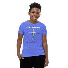 Load image into Gallery viewer, Alien Nurse - I Like Humans Spaced Out - Youth Premium Unisex T-Shirt - Keen Eye Design