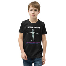 Load image into Gallery viewer, Alien Nurse - I Like Humans Spaced Out - Youth Premium Unisex T-Shirt - Keen Eye Design