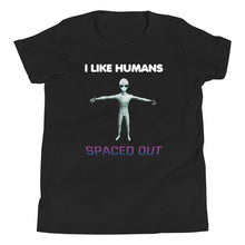 Load image into Gallery viewer, Alien Nurse - I Like Humans Spaced Out - Youth Premium Unisex T-Shirt - Keen Eye Design