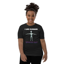 Load image into Gallery viewer, Alien Nurse - I Like Humans Spaced Out - Youth Premium Unisex T-Shirt - Keen Eye Design