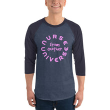Load image into Gallery viewer, Alien Nurse (N.F.A.U) - 3/4 sleeve raglan shirt - Keen Eye Design