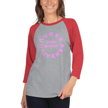 Load image into Gallery viewer, Alien Nurse (N.F.A.U) - 3/4 sleeve raglan shirt - Keen Eye Design