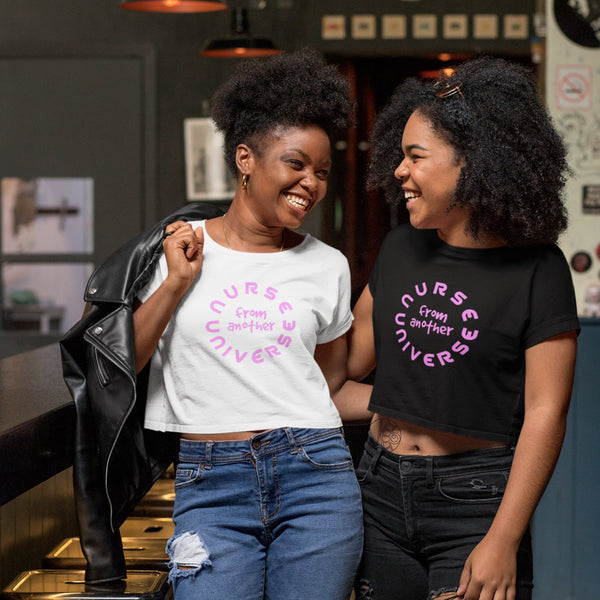 Alien Nurse (NFAU) - Organic Crop Top - Keen Eye Design