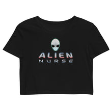 Load image into Gallery viewer, Alien Nurse - Organic Crop Top - Keen Eye Design