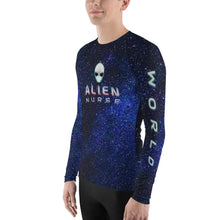 Load image into Gallery viewer, Alien Nurse - SPF38-40+ Men's AOP Starscape Rash Guard - Keen Eye Design