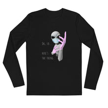 Load image into Gallery viewer, Alien Nurse (Thing) - Men's Premium Long Sleeve Fitted Crew - Keen Eye Design