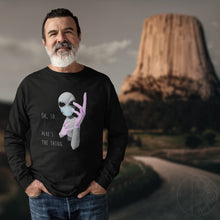 Load image into Gallery viewer, Alien Nurse (Thing) - Men's Premium Long Sleeve Fitted Crew - Keen Eye Design