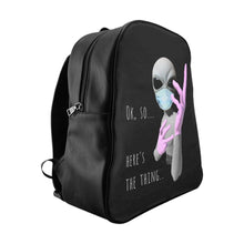 Load image into Gallery viewer, Alien Nurse (Thing) - School Backpack - Keen Eye Design
