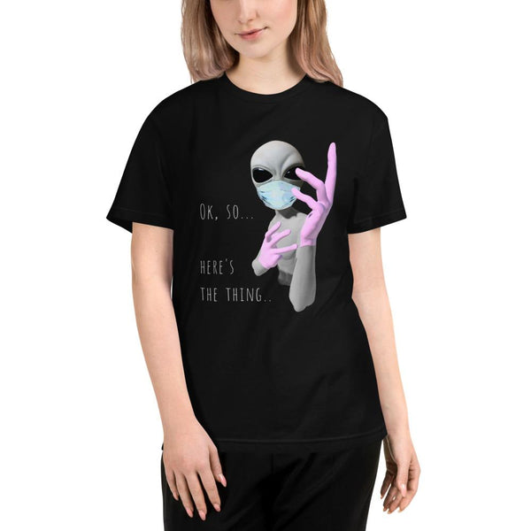 Alien Nurse (Thing) - Unisex Eco Sustainable T-Shirt - Keen Eye Design