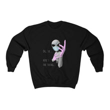 Load image into Gallery viewer, Alien Nurse (Thing) - Unisex Heavy Blend™ Crewneck Sweatshirt - Keen Eye Design