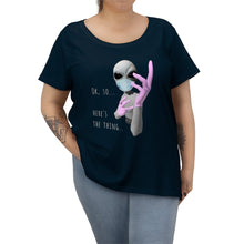 Load image into Gallery viewer, Alien Nurse (Thing) - Women's Curvy Tee - Keen Eye Design