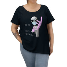 Load image into Gallery viewer, Alien Nurse (Thing) - Women's Curvy Tee - Keen Eye Design