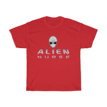 Load image into Gallery viewer, Alien Nurse - Unisex Heavy Cotton Tee - front & back - Keen Eye Design