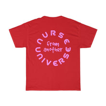 Load image into Gallery viewer, Alien Nurse - Unisex Heavy Cotton Tee - front & back - Keen Eye Design