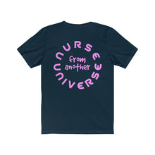 Load image into Gallery viewer, Alien Nurse - Unisex Jersey Short Sleeve Tee - front & back - Keen Eye Design