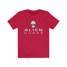 Load image into Gallery viewer, Alien Nurse - Unisex Jersey Short Sleeve Tee - front & back - Keen Eye Design