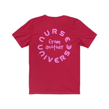 Load image into Gallery viewer, Alien Nurse - Unisex Jersey Short Sleeve Tee - front & back - Keen Eye Design