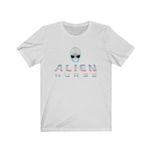 Load image into Gallery viewer, Alien Nurse - Unisex Jersey Short Sleeve Tee - front & back - Keen Eye Design