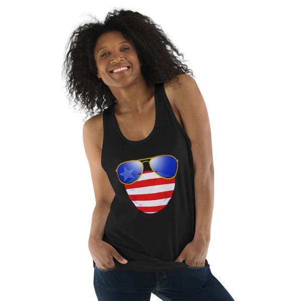American Dude Abides - Classic Unisex Jersey Tank Top - Keen Eye Design