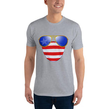 Load image into Gallery viewer, American Dude Abides - Men's Fitted T-shirt - Keen Eye Design