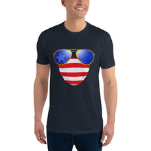 Load image into Gallery viewer, American Dude Abides - Men's Fitted T-shirt - Keen Eye Design