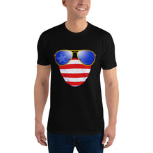 Load image into Gallery viewer, American Dude Abides - Men's Fitted T-shirt - Keen Eye Design