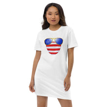 Load image into Gallery viewer, American Dude Abides - Organic Cotton T-Shirt Dress - Keen Eye Design