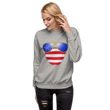 Load image into Gallery viewer, American Dude Abides - Unisex Fleece Pullover Sweater - Keen Eye Design