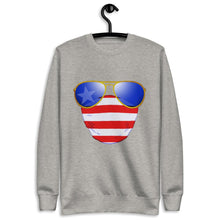 Load image into Gallery viewer, American Dude Abides - Unisex Fleece Pullover Sweater - Keen Eye Design