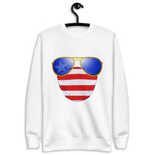 Load image into Gallery viewer, American Dude Abides - Unisex Fleece Pullover Sweater - Keen Eye Design