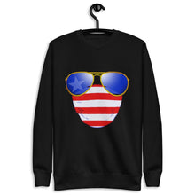 Load image into Gallery viewer, American Dude Abides - Unisex Fleece Pullover Sweater - Keen Eye Design