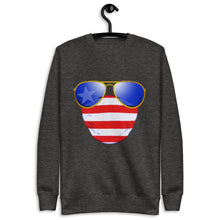 Load image into Gallery viewer, American Dude Abides - Unisex Fleece Pullover Sweater - Keen Eye Design