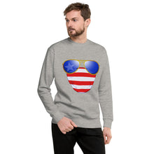 Load image into Gallery viewer, American Dude Abides - Unisex Fleece Pullover Sweater - Keen Eye Design