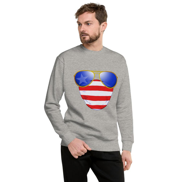 American Dude Abides - Unisex Fleece Pullover Sweater - Keen Eye Design