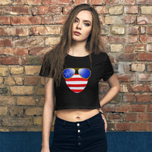 Load image into Gallery viewer, American Dude Abides - Women’s Crop Tee - Keen Eye Design