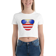 Load image into Gallery viewer, American Dude Abides - Women’s Crop Tee - Keen Eye Design