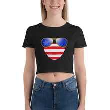 Load image into Gallery viewer, American Dude Abides - Women’s Crop Tee - Keen Eye Design