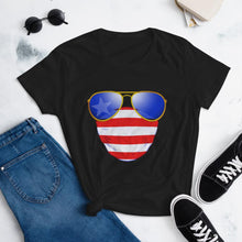 Load image into Gallery viewer, American Dude Abides - Women's Fashion Fit T-Shirt - Keen Eye Design