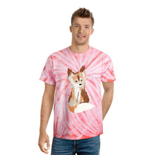 Load image into Gallery viewer, Baby Fox - Tie-Dye Tee, Cyclone Coral - Keen Eye Design