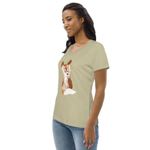 Load image into Gallery viewer, Baby Fox - Women's Fitted Eco Tee - Keen Eye Design