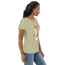 Load image into Gallery viewer, Baby Fox - Women's Fitted Eco Tee - Keen Eye Design