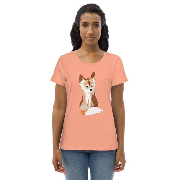 Baby Fox - Women's Fitted Eco Tee - Keen Eye Design