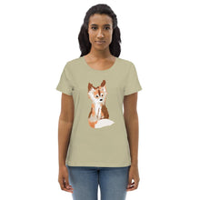 Load image into Gallery viewer, Baby Fox - Women's Fitted Eco Tee - Keen Eye Design