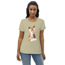 Load image into Gallery viewer, Baby Fox - Women's Fitted Eco Tee - Keen Eye Design